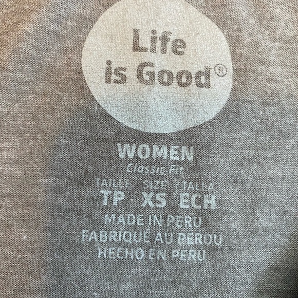 LIFE Is Good TShirt size XS - Picture 5 of 6